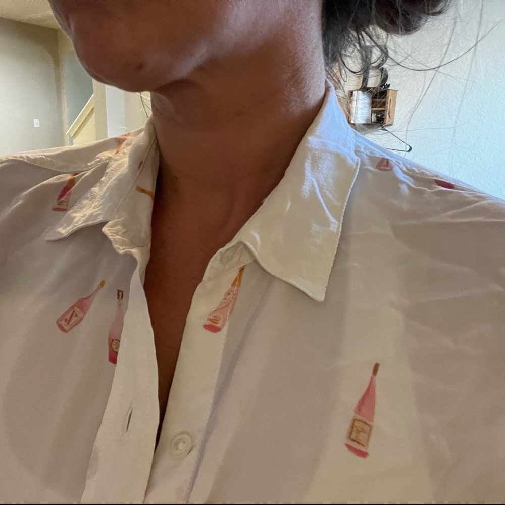 RAILS Rosé Silk Blouse XS - Picture 5 of 14